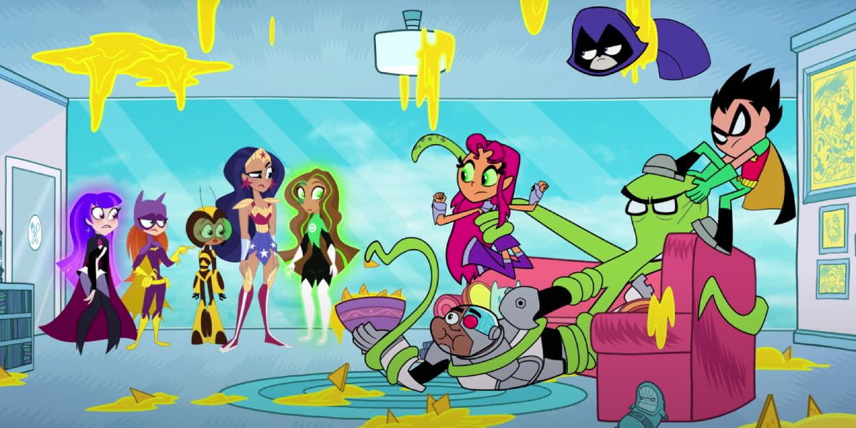 Teen Titans Go! Clashes With DC Super Hero Girls in Crossover Movie Clip