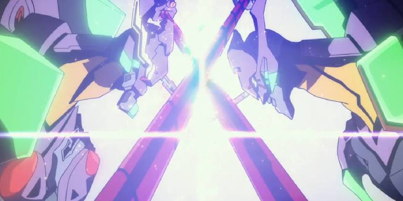 Units 1 and 13 perfectly synchronize In Evangelion 3.0+1.0: Thrice Upon A Time.