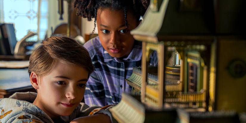 Bode and Jamie examine the dollhouse in Locke &amp; Key Season 2