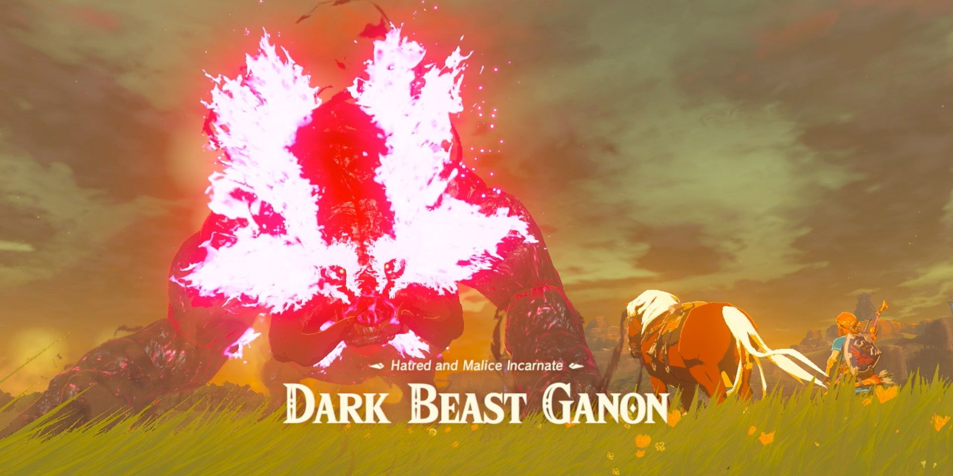 Dark Beast Ganon aparece en Hyrule Field durante los eventos de The Legend of Zelda: Breath of the Wild.