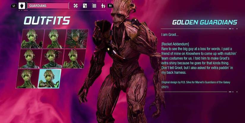 Guardians of the Galaxy: Where to Find Every Groot Outfit