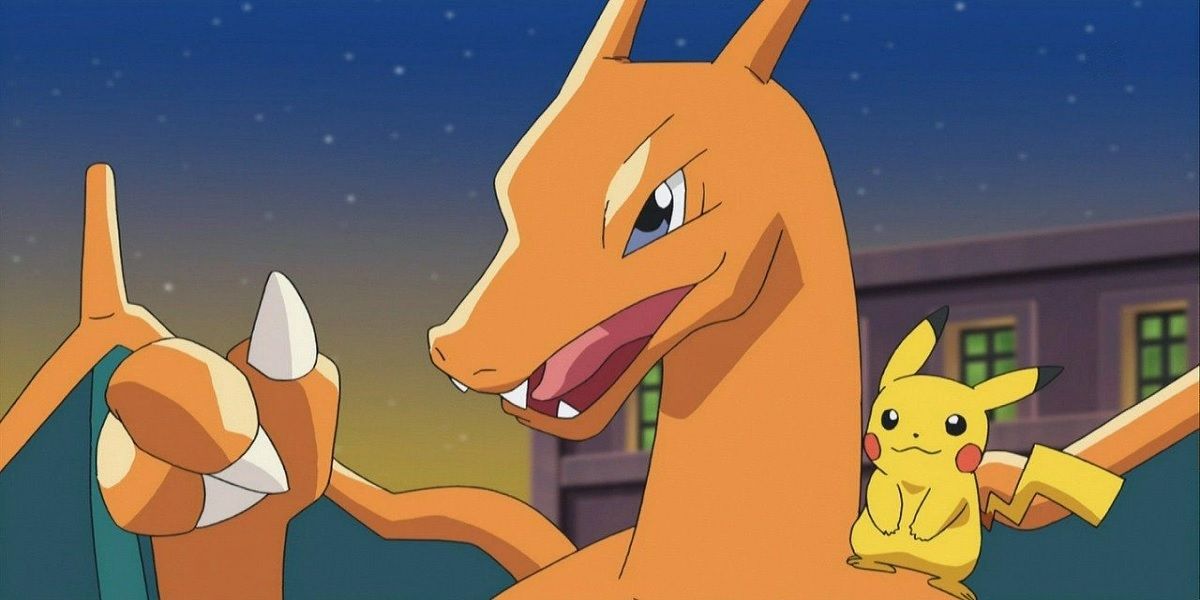 Pokemon Ashs Charizard And Pikachu