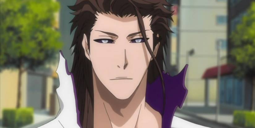 aizen from Bleach with long hair