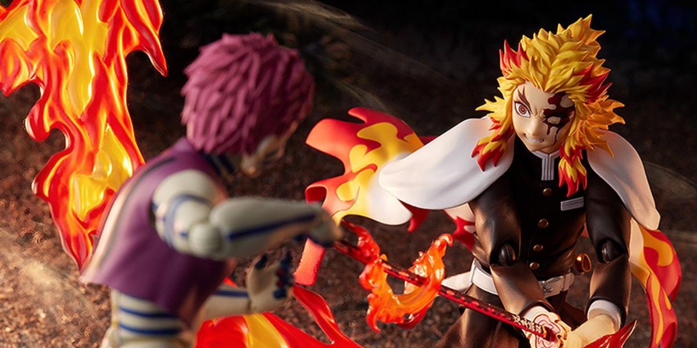 鬼滅の刃 Demon Slayer フィギュア 9体Rengoku AKAZA Demon Slayer: Rengoku and Akaza Figures Recreate Mugen