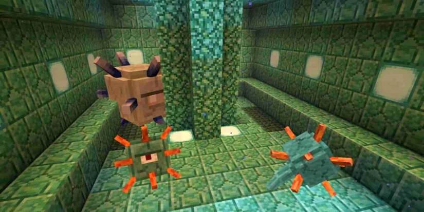 A picture of Elder Guardian in Minecraft.