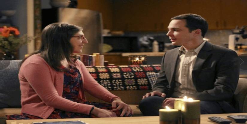 Sheldon and Amy Intimate moment