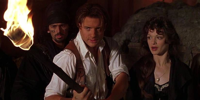 Rick O'Connell, Evy O'Connell, and Ardeth Bay the Mummy