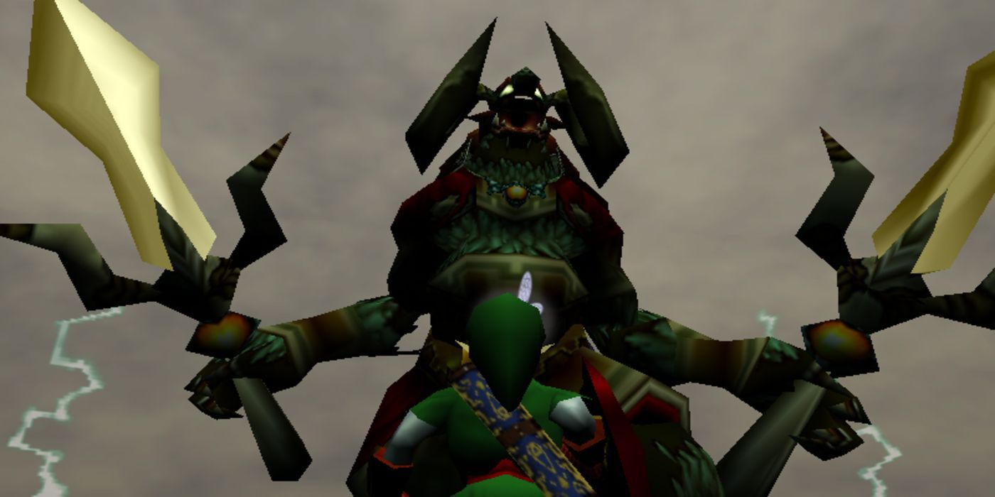 Ganon faces off against Link in the Legend of Zelda: Ocarina of Time.