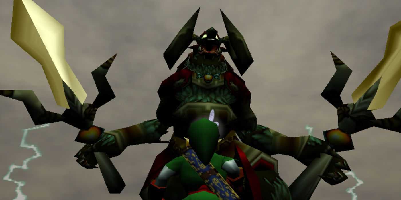 Ganon faces off against Link in the Legend of Zelda: Ocarina of Time.