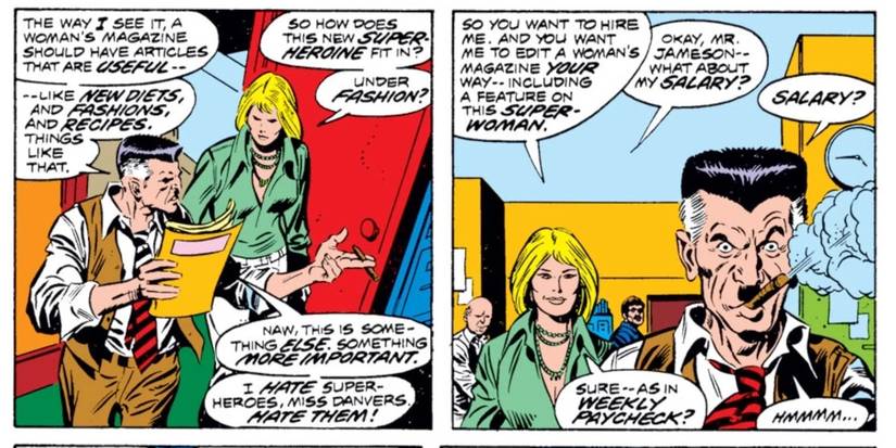 carol and jameson at the daily bugle