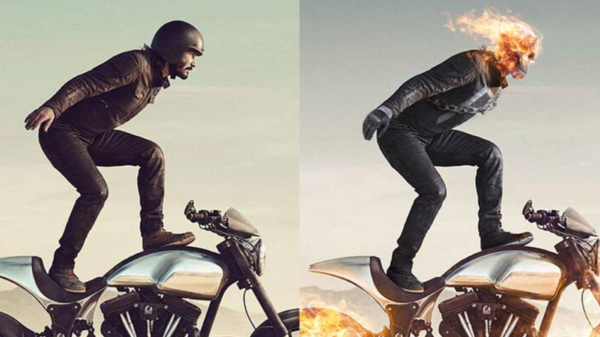 Keanu Reeves Channels Evel Knievel as Ghost Rider in Fiery Fan Art