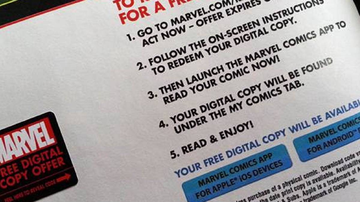 Marvel Working Code Marvel Comics Overhauls Digital Copy Redemption Program