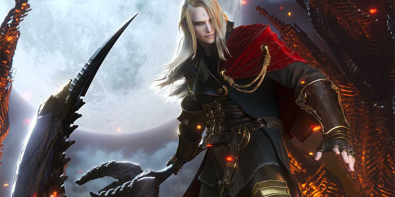 Zenos as the Reaper class in FFXIV.