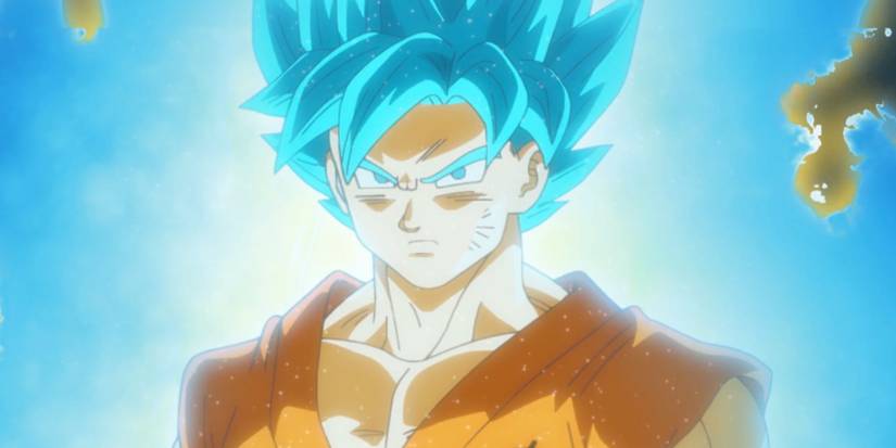 Goku turns Super Saiyan Blue to fight Frieza in DBS