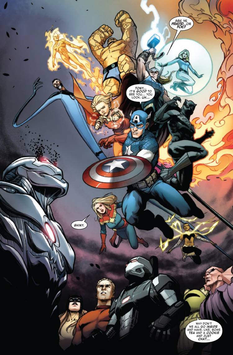 The Avengers Finally Confront Iron Man's 'Iron God' Incarnation