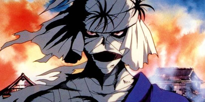 Shishio brûle Kyoto dans Ruroni Kenshin