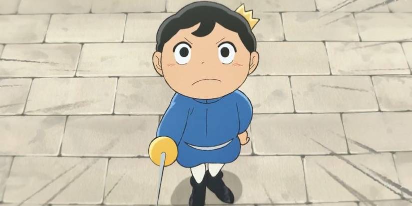 Prince Bojji is determined and ready to fight in the sword in the ranking of anime Kings.