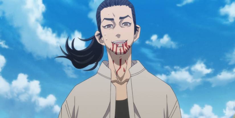 Baji stabs himself so Mikey won't kill Kazutora