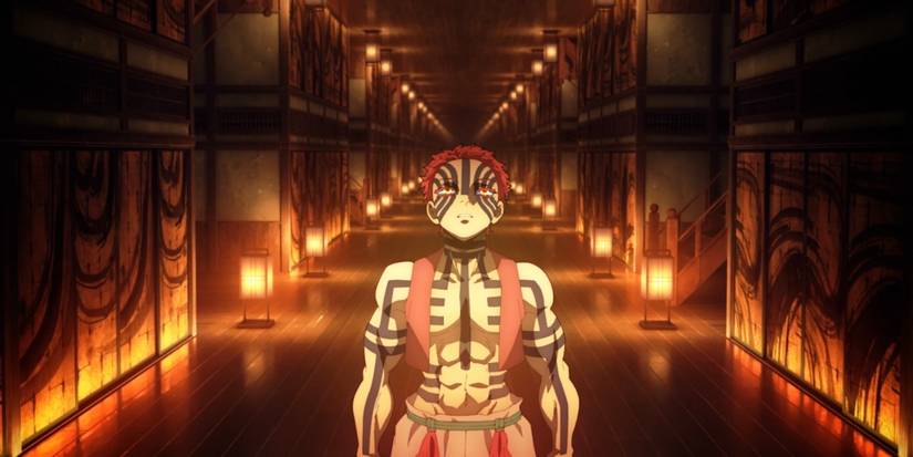 Akaza gets summoned to the Infinity Castle in Demon Slayer.