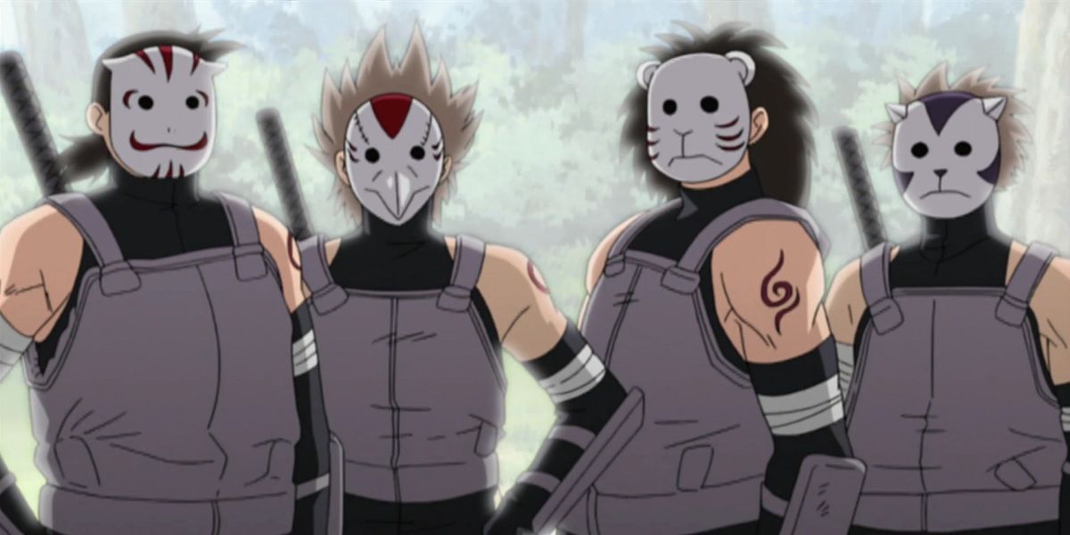 Naruto Members Of The Anbu Black Ops