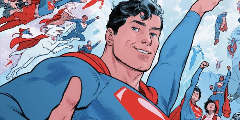 Superman Leads The Way In Superman Red And Blue