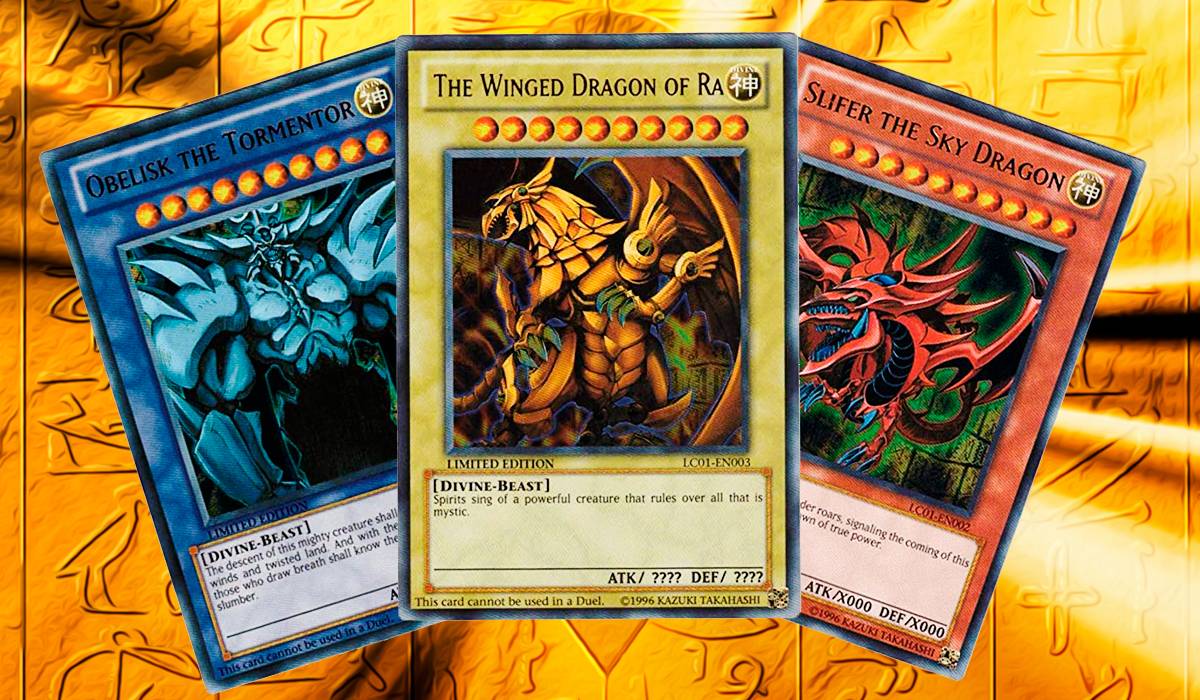yugioh ancient god cards Yu-Gi-Oh!: Egyptian God Card Relief Set