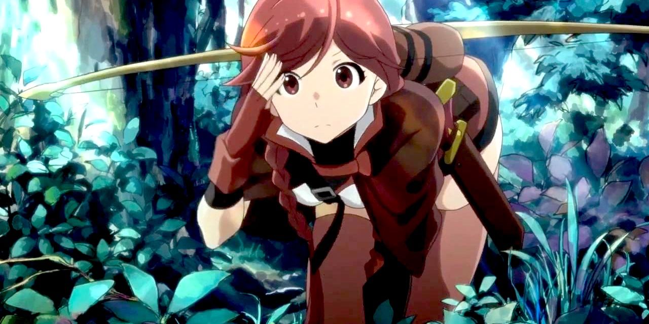 Yume from Grimgar of fantasy and ash scouting through a forest