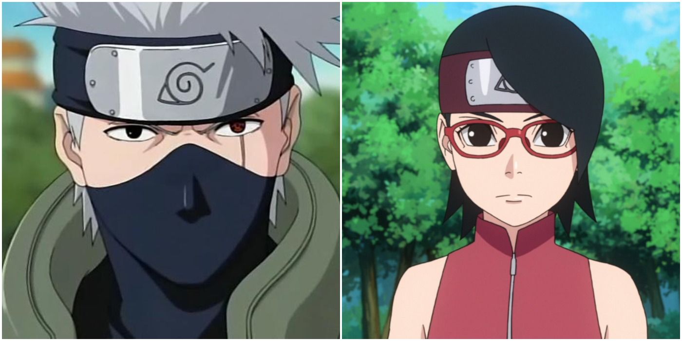 Kakashi (left); Sarada (right)