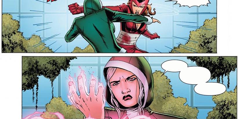 rogue taking scarlet witch's powers