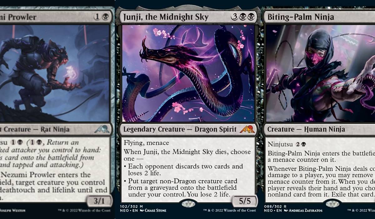 best ninjutsu cards mtg 10 Best Black Kamigawa: Neon Dynasty Cards In Draft, Ranked