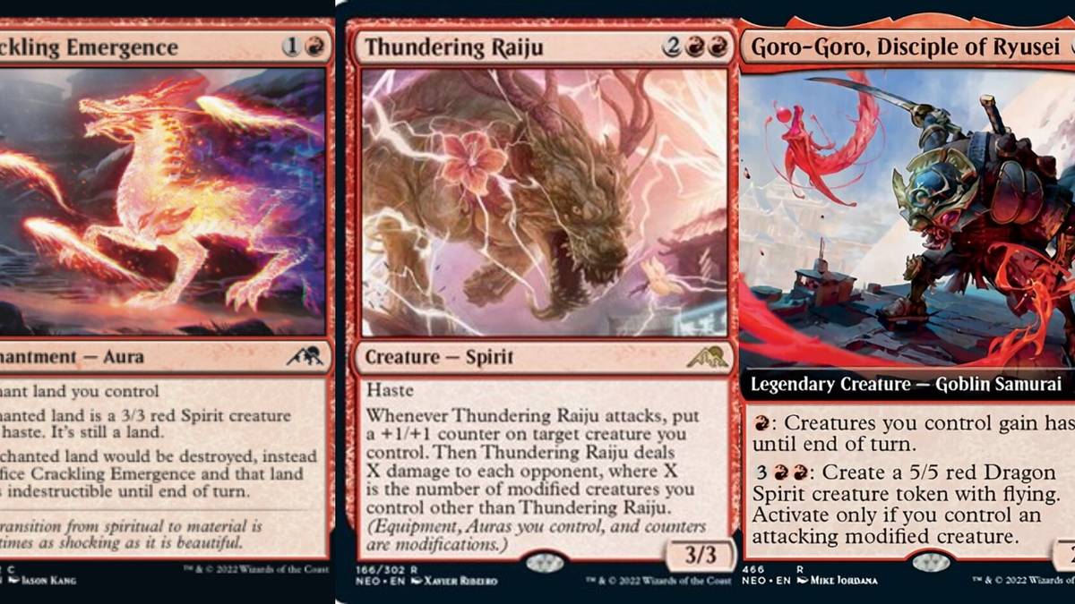 kamigawa mtg card list March of Reckless Joy (Showcase Soft Glow) [Kamigawa: Neon Dynasty] main image 1