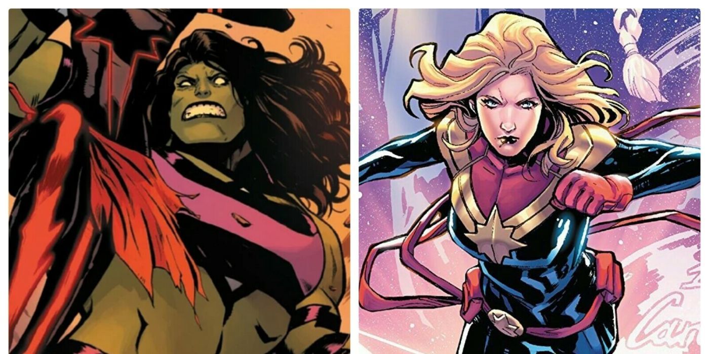 Captain Marvel vs She Hulk