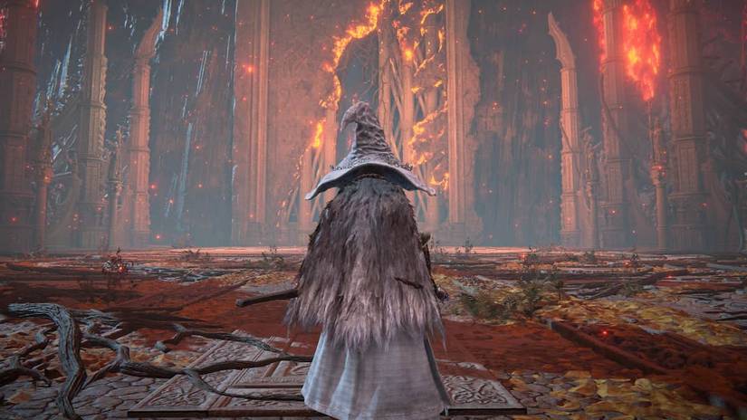Elden Ring Player Character In Elden Throne location. 