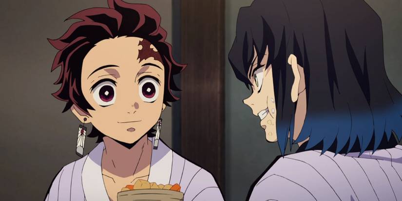 Inosuke Hashibira And Tanjiro Kamado In Demon Slayer