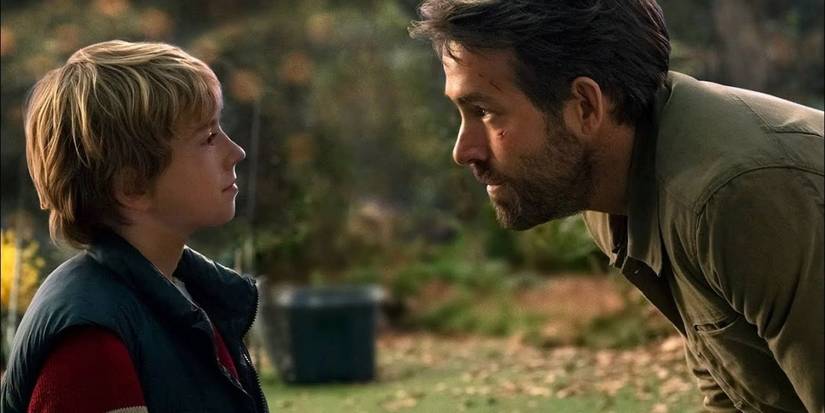 Young Adam meets his future self in The Adam Project