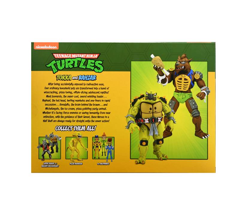 EXCLUSIVE: NECA Reveals TMNT Cartoon Tokka & Rahzar Action Figures