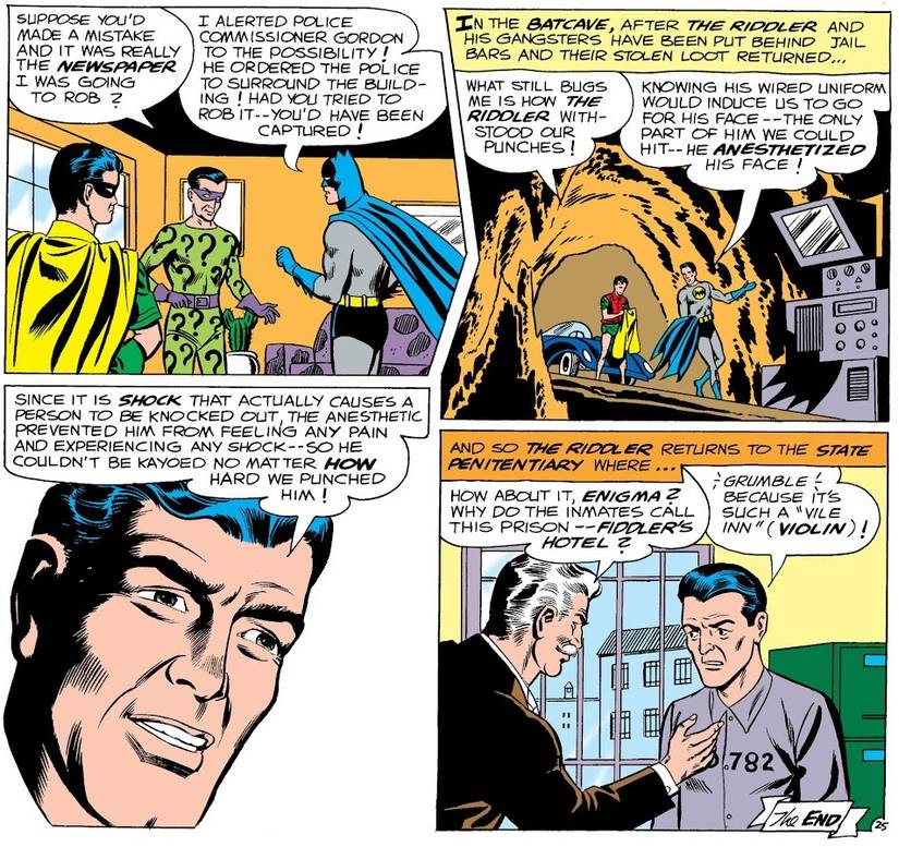 When the Riddler's Plan Involved Him Being Repeatedly Punched in the Face