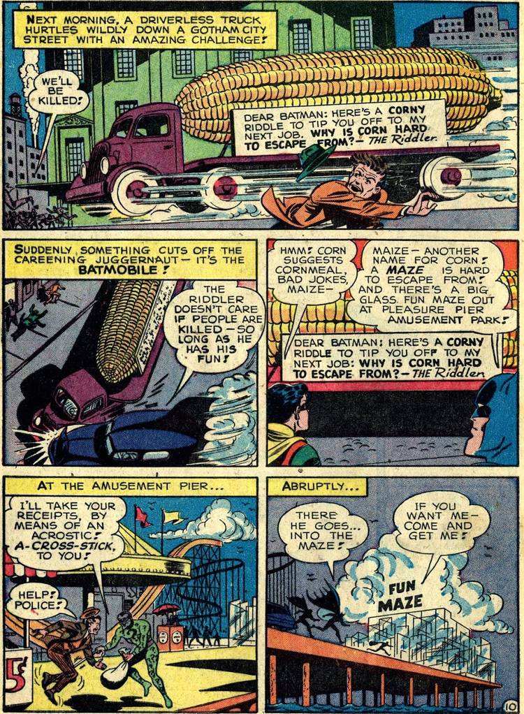Batman First Fighting Riddler Batman: When Did Riddler First Tell Batman 'Riddle Me This'?