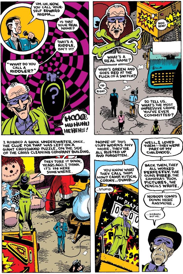 Neil Gaiman Had The Riddler Question Why Superhero Comics Got So Dark