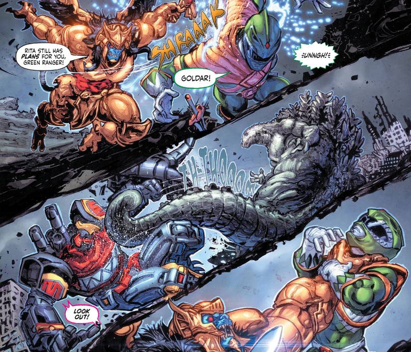 It’s Megazord vs. Kaiju in Godzilla vs. The Mighty Morphin Power Rangers #2