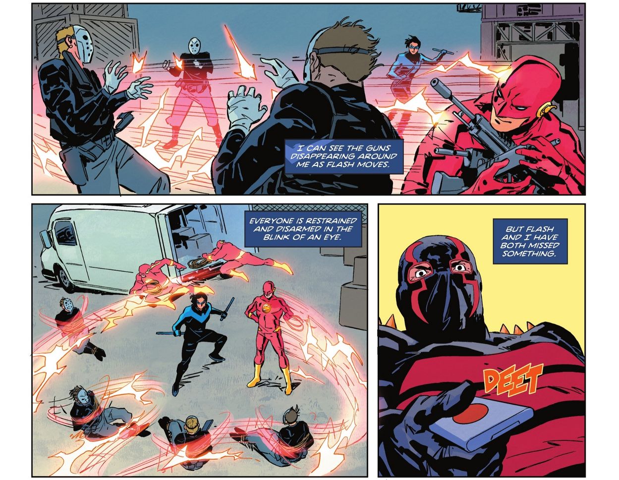 DC's Flash & Grayson Team Up to Take Down an Elite Assassin in
