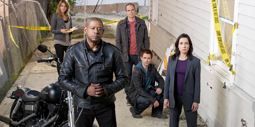 Criminal Minds: Suspect Behavior’s main crew is looking up from a crime scene.