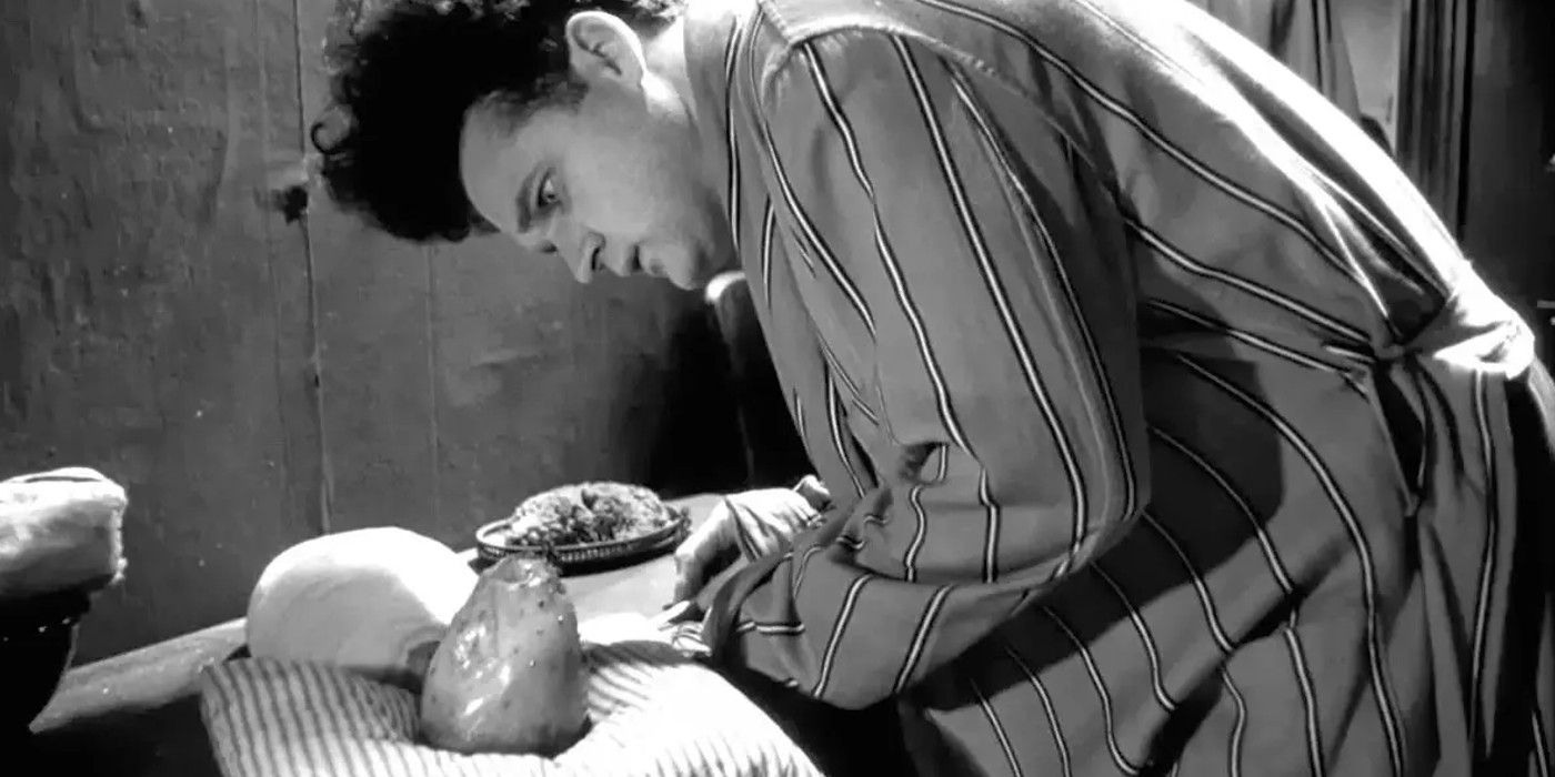 The Man In The Planet Cares For His Baby In Eraserhead