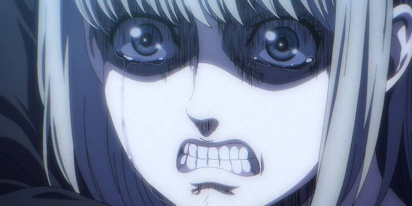 Ymir Fritz is affected and crying by Eren's words in Attack On Titan