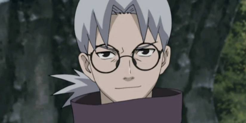 Kabuto Yakushi looks smug in Naruto Shippuden anime
