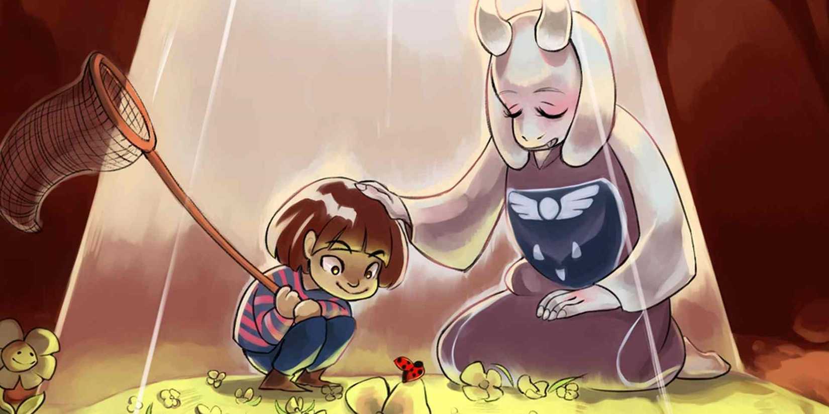 Undertale Child / Frisk / Chara with Toriel