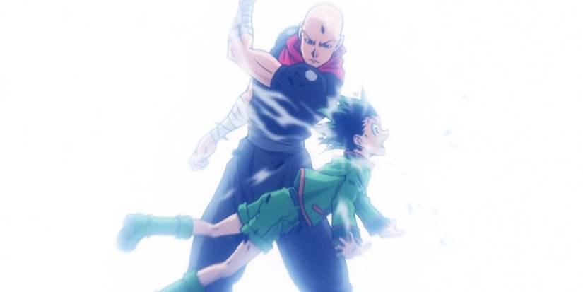 Hanzo smacks Gon around in Hunter X Hunter.