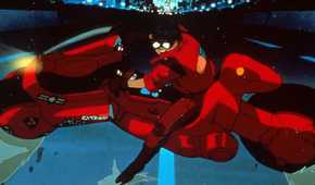 Kaneda is on his bike in Akira.