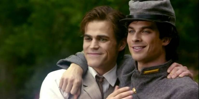 Damon and Stefan together in 1864, The Vampire Diaries