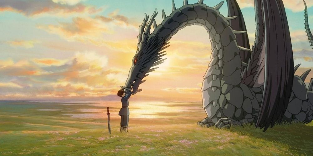 Príncipe Arren com dragão em Tales from Earthsea